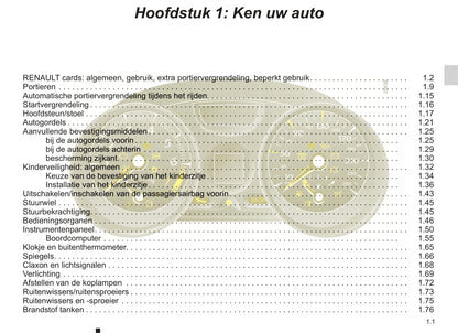 2008-2009 Renault Mégane Bedienungsanleitung | Niederländisch