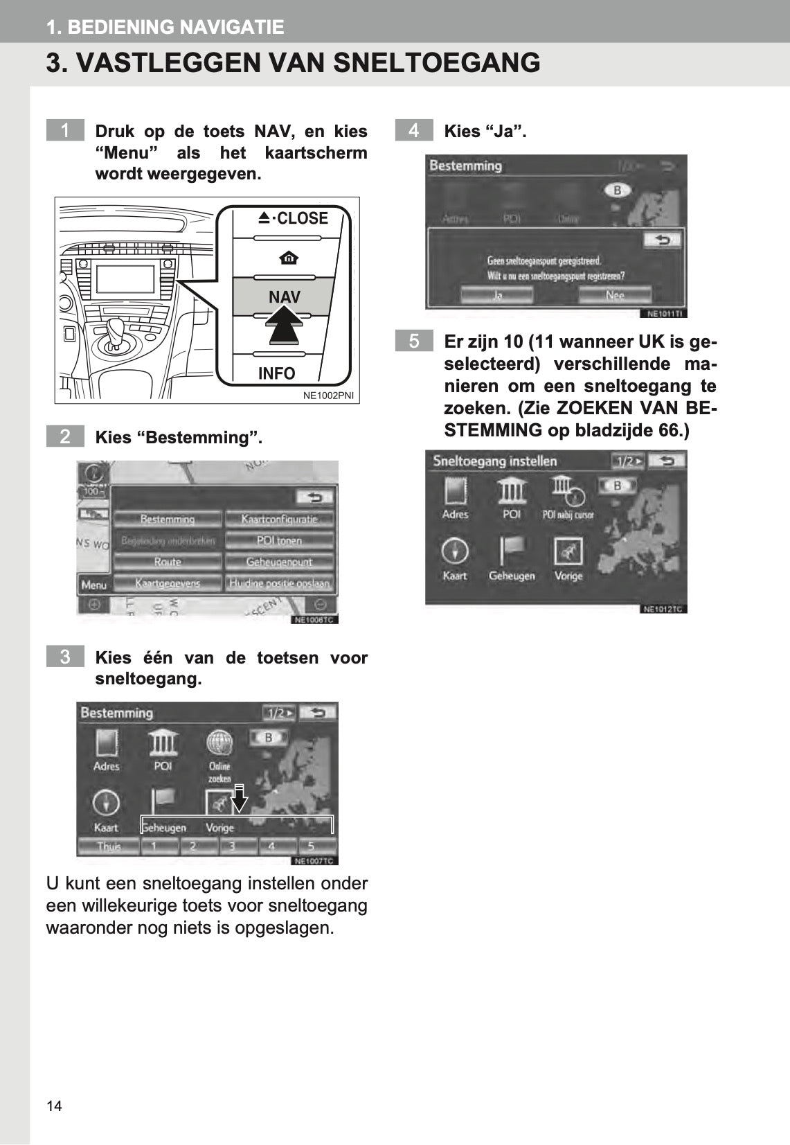 Toyota Prius Touch Pro Navigatiesysteem Handleiding 2012