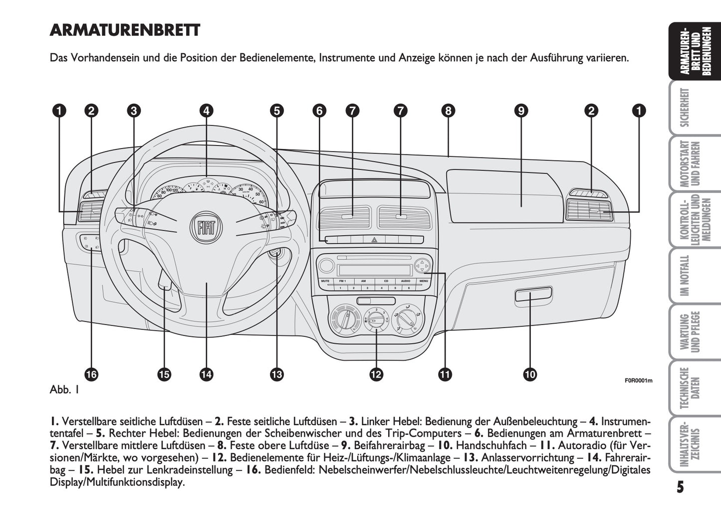 2013-2014 Fiat Linea Owner's Manual | German