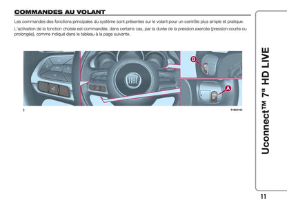 Fiat 500X Uconnect Radio 7.0 Guide d'utilisation 2018 - 2019