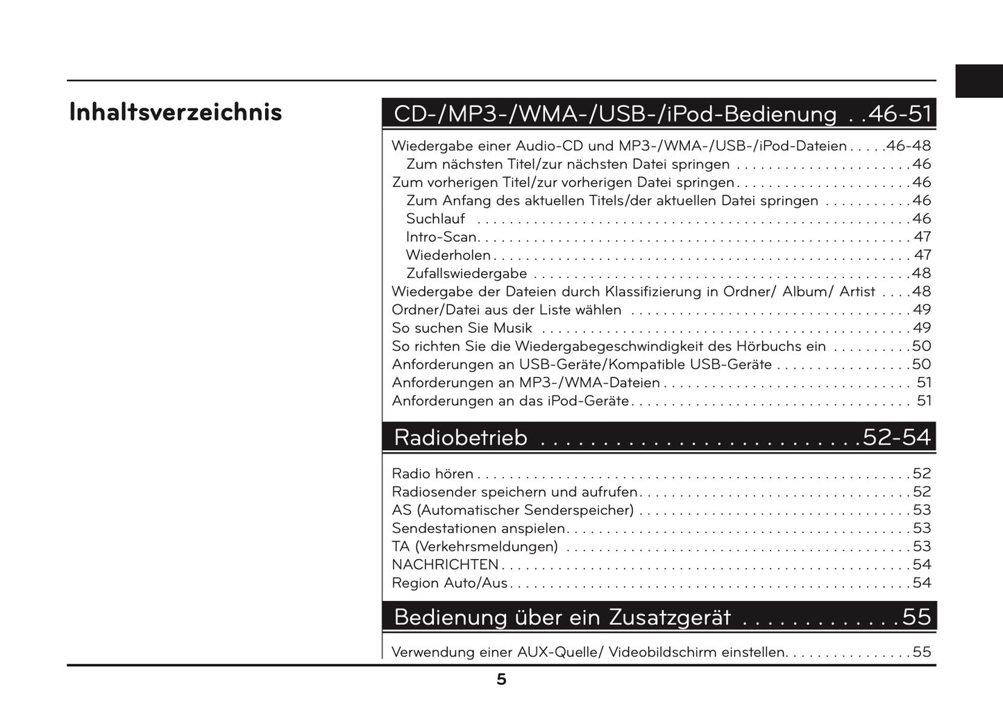 Hyundai Santa Fe Audio- & Navigationssystem Bedienungsanleitung 2010