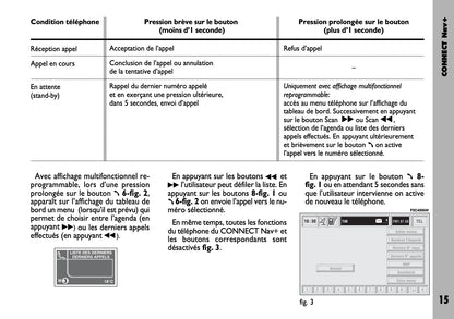 Fiat Stilo Connect Nav+  Guide d'utilisation 2004 - 2018