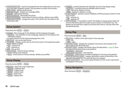 Skoda Navigation System Columbus Owner's Manual 2012