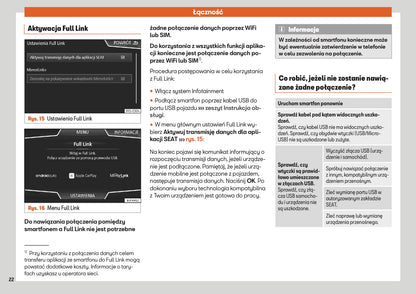 Seat Tarraco Media / Navi System Plus Instrukcja obsługi 2019 - 2023