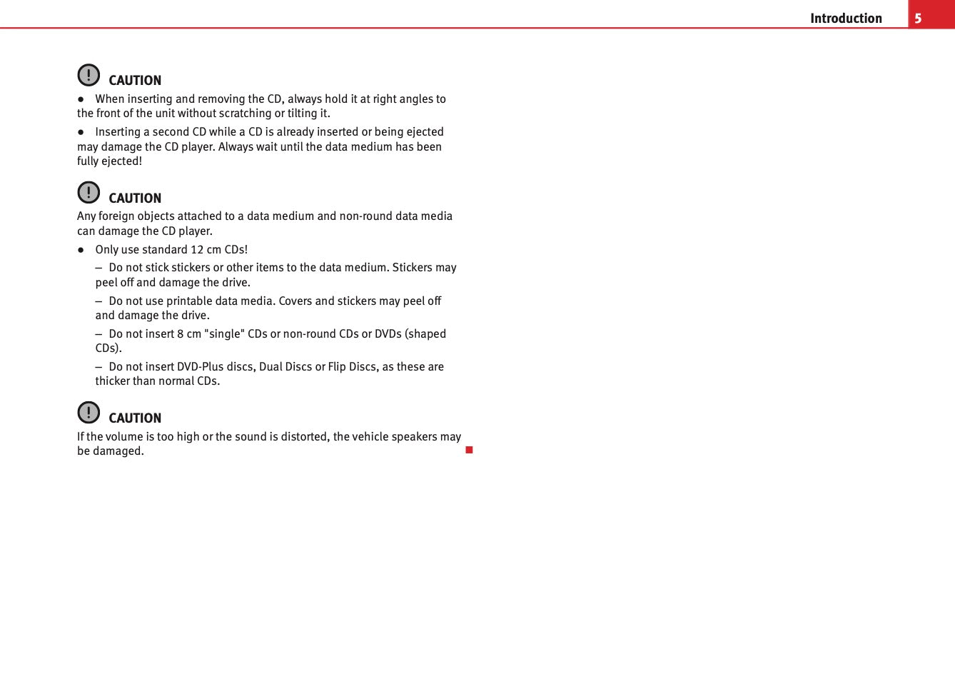 Seat Sound System 1.X Owners Manual