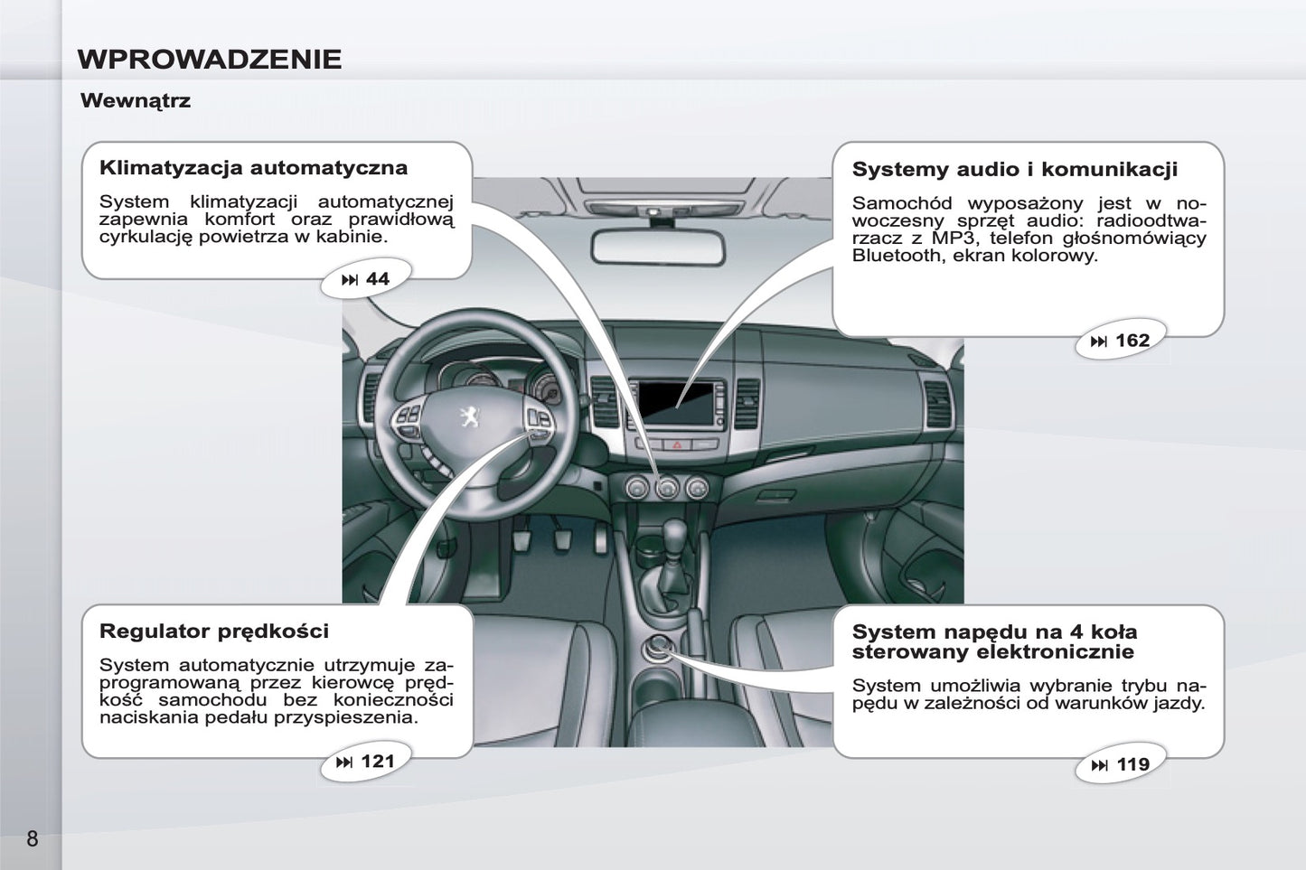 2011-2012 Peugeot 4007 Manuel du propriétaire | Polonais