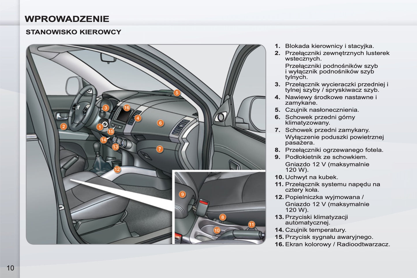 2011-2012 Peugeot 4007 Manuel du propriétaire | Polonais