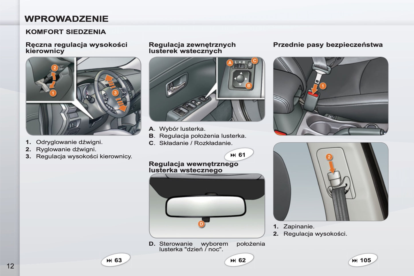 2011-2012 Peugeot 4007 Manuel du propriétaire | Polonais