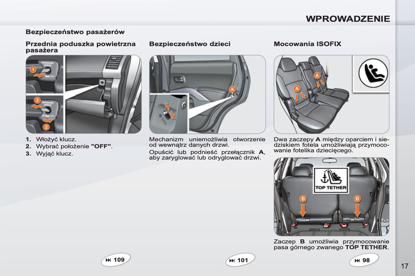 2011-2012 Peugeot 4007 Manuel du propriétaire | Polonais