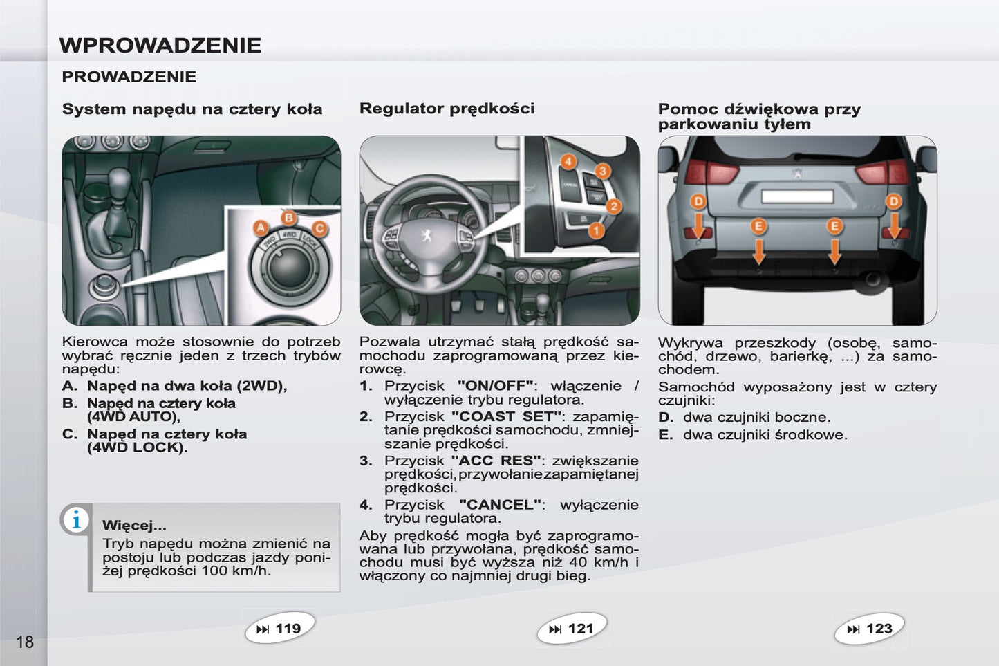 2011-2012 Peugeot 4007 Manuel du propriétaire | Polonais