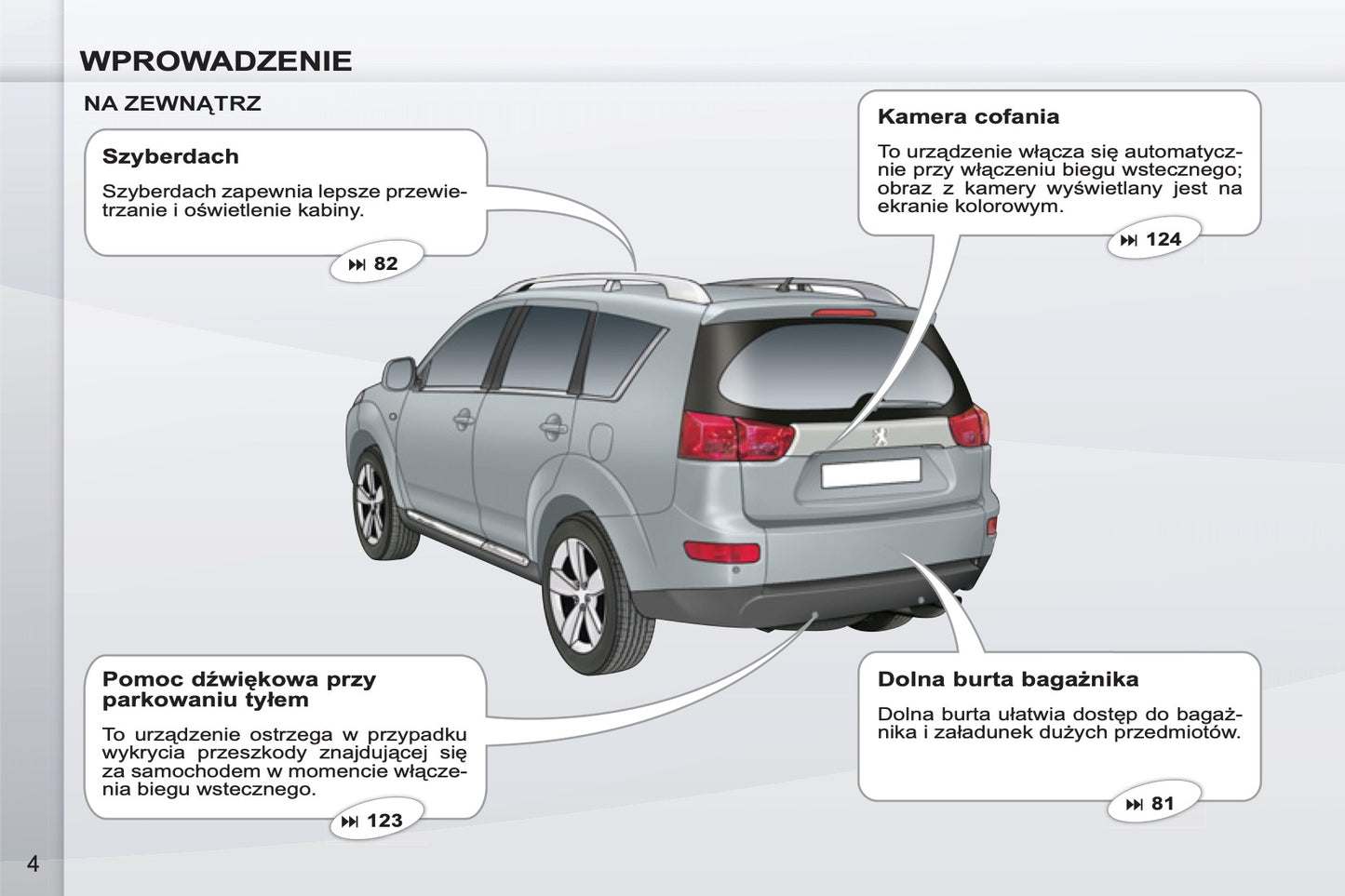 2011-2012 Peugeot 4007 Manuel du propriétaire | Polonais