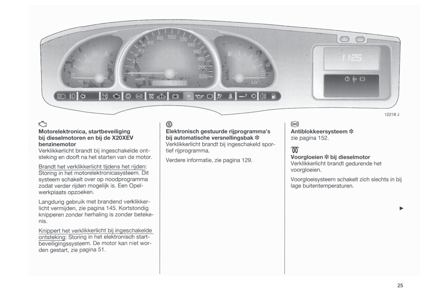 1999-2002 Opel Vectra Gebruikershandleiding | Nederlands