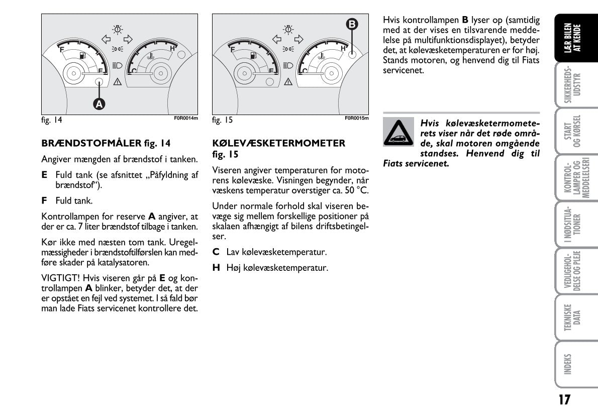 2012-2013 Fiat Linea Owner's Manual | Danish