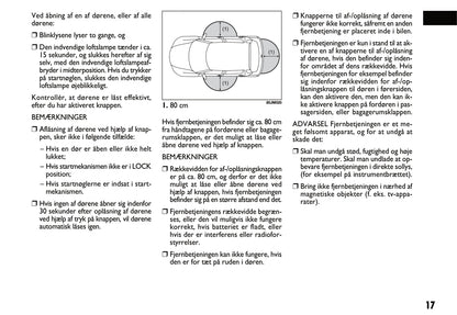 2011-2012 Fiat Sedici Owner's Manual | Danish