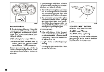 2011-2012 Fiat Sedici Owner's Manual | Danish