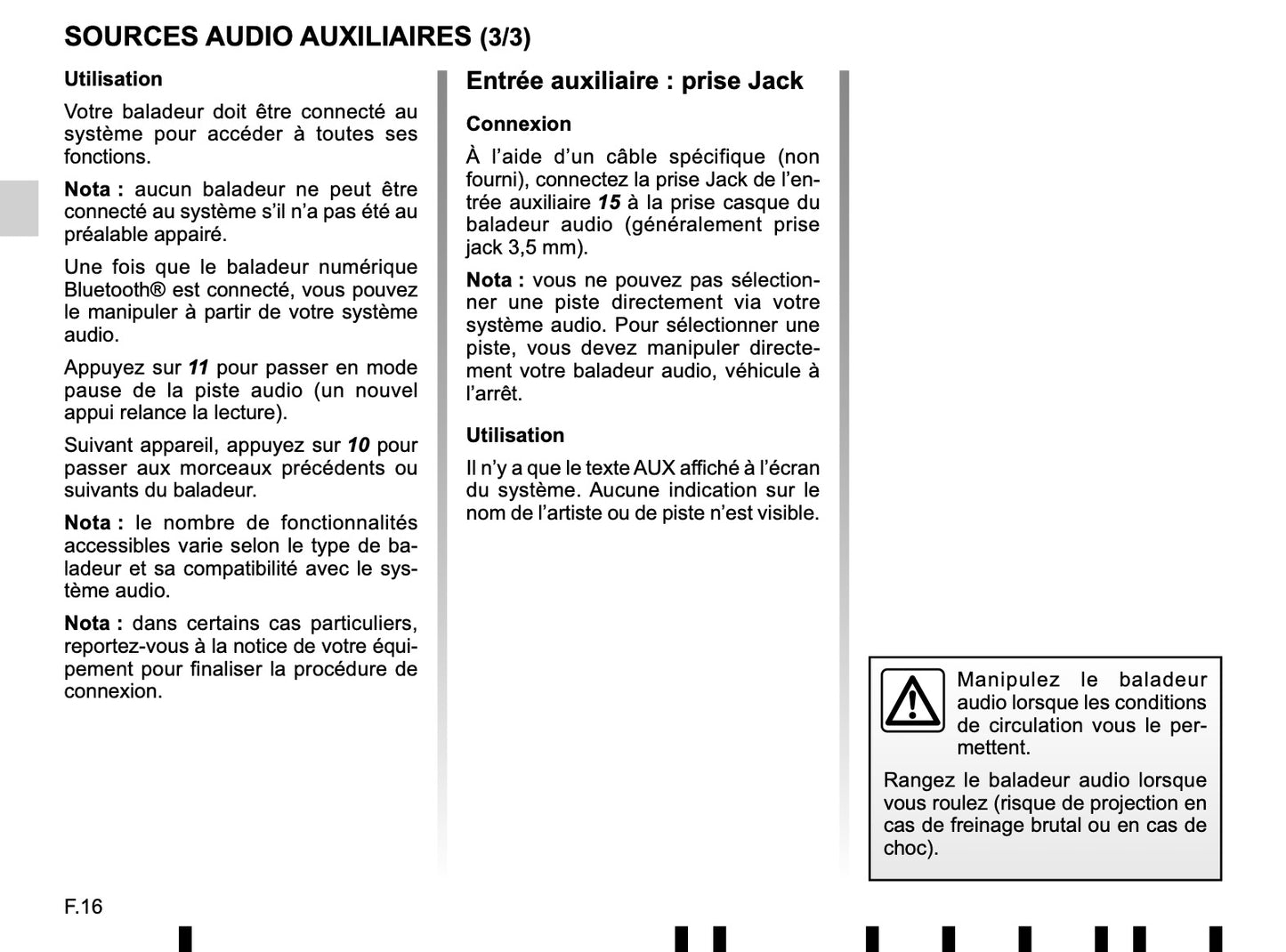 Renault Radio Classic de Instrucciones 2016