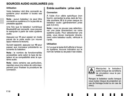 Renault Radio Classic de Instrucciones 2016