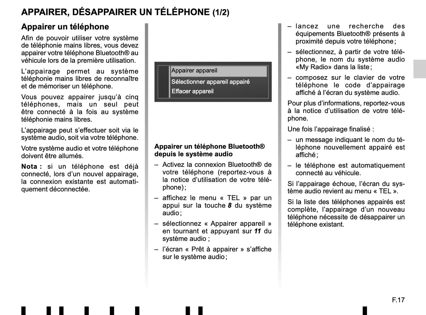 Renault Radio Classic de Instrucciones 2016