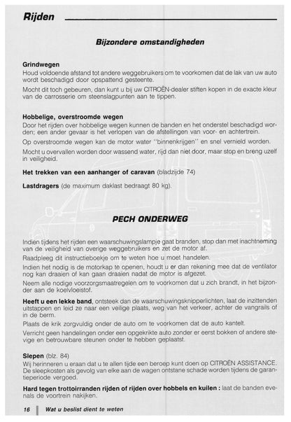 1997-1998 Citroën C15 Gebruikershandleiding | Nederlands