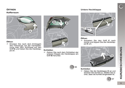 2012-2013 Peugeot 3008 HYbrid4 Bedienungsanleitung | Deutsch