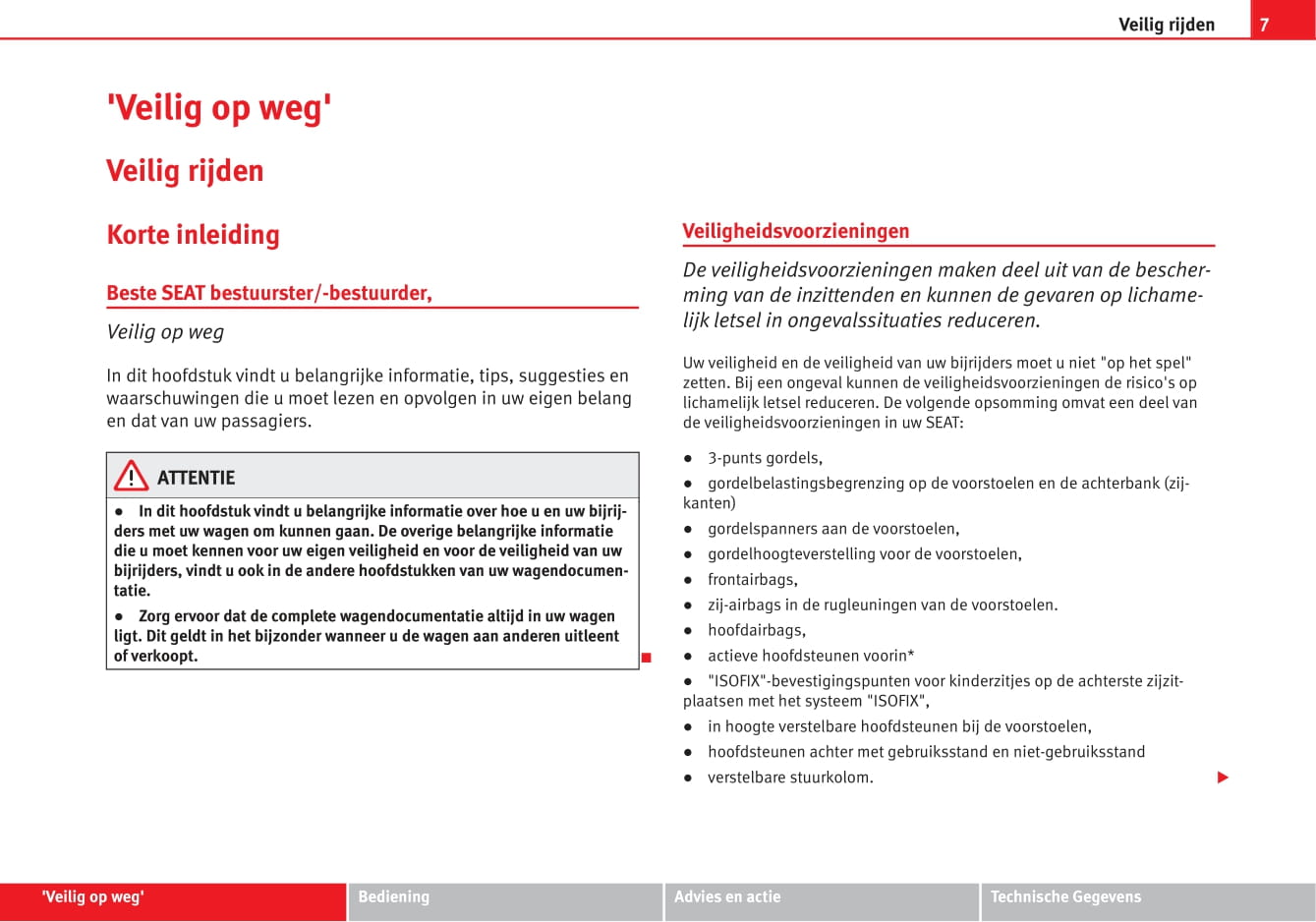 2009-2015 Seat Altea XL Gebruikershandleiding | Nederlands