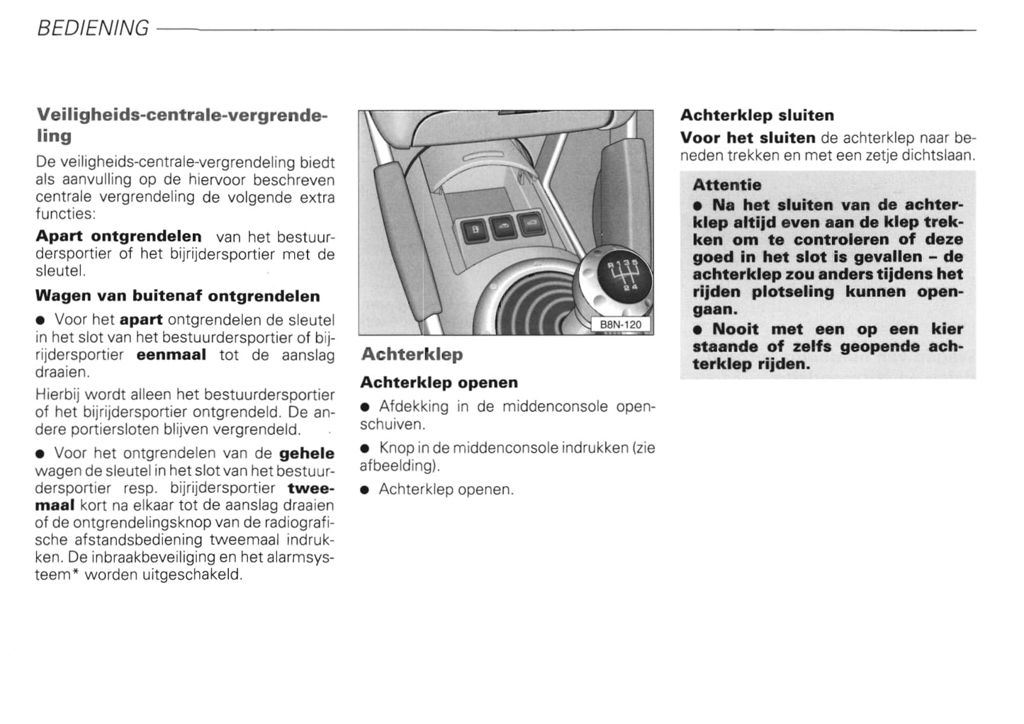 1999-2006 Audi TT Roadster Owner's Manual | Dutch