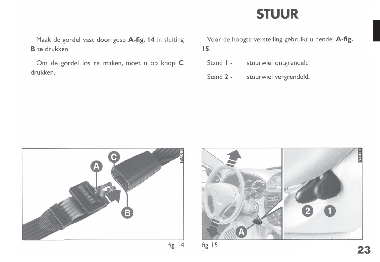 1998-1999 Fiat Bravo Gebruikershandleiding | Nederlands