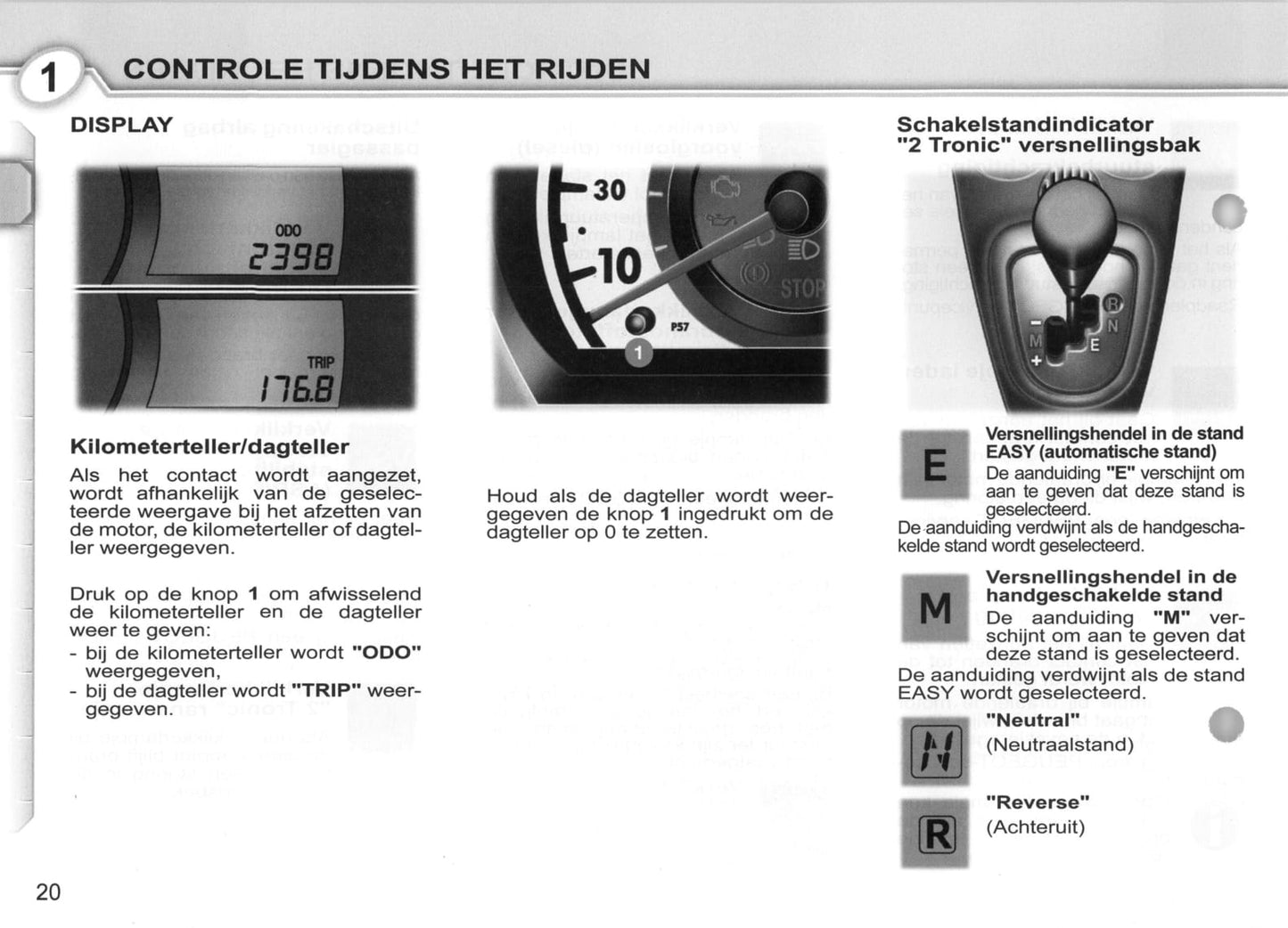 2007-2008 Peugeot 107 Gebruikershandleiding | Nederlands