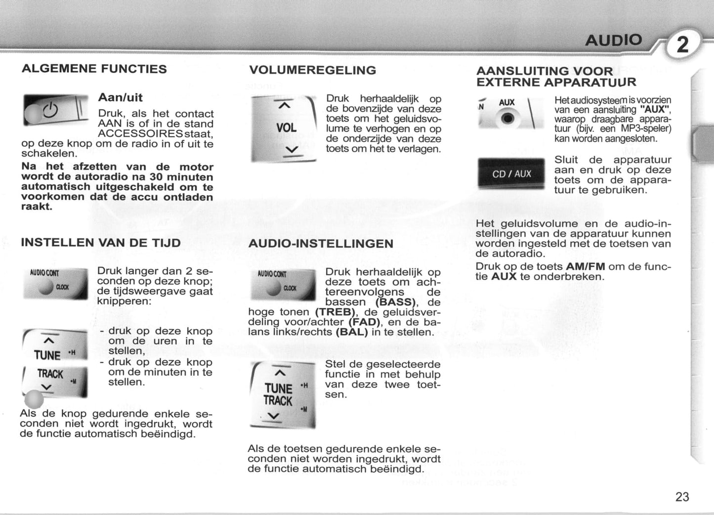 2007-2008 Peugeot 107 Gebruikershandleiding | Nederlands