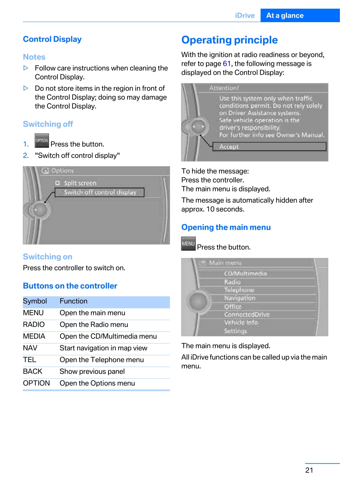 2010-2011 BMW 1 Series Owner's Manual | English