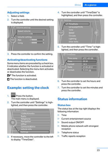 2010-2011 BMW 1 Series Owner's Manual | English