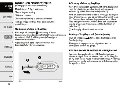 2007-2014 Fiat 500 Gebruikershandleiding | Dansk