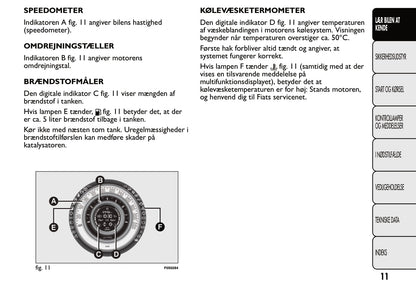 2007-2014 Fiat 500 Gebruikershandleiding | Dansk