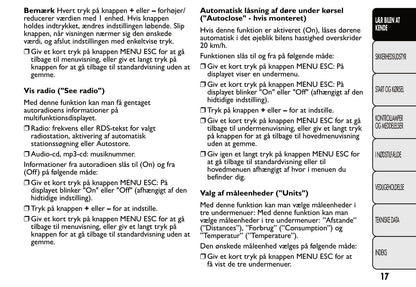 2007-2014 Fiat 500 Gebruikershandleiding | Dansk