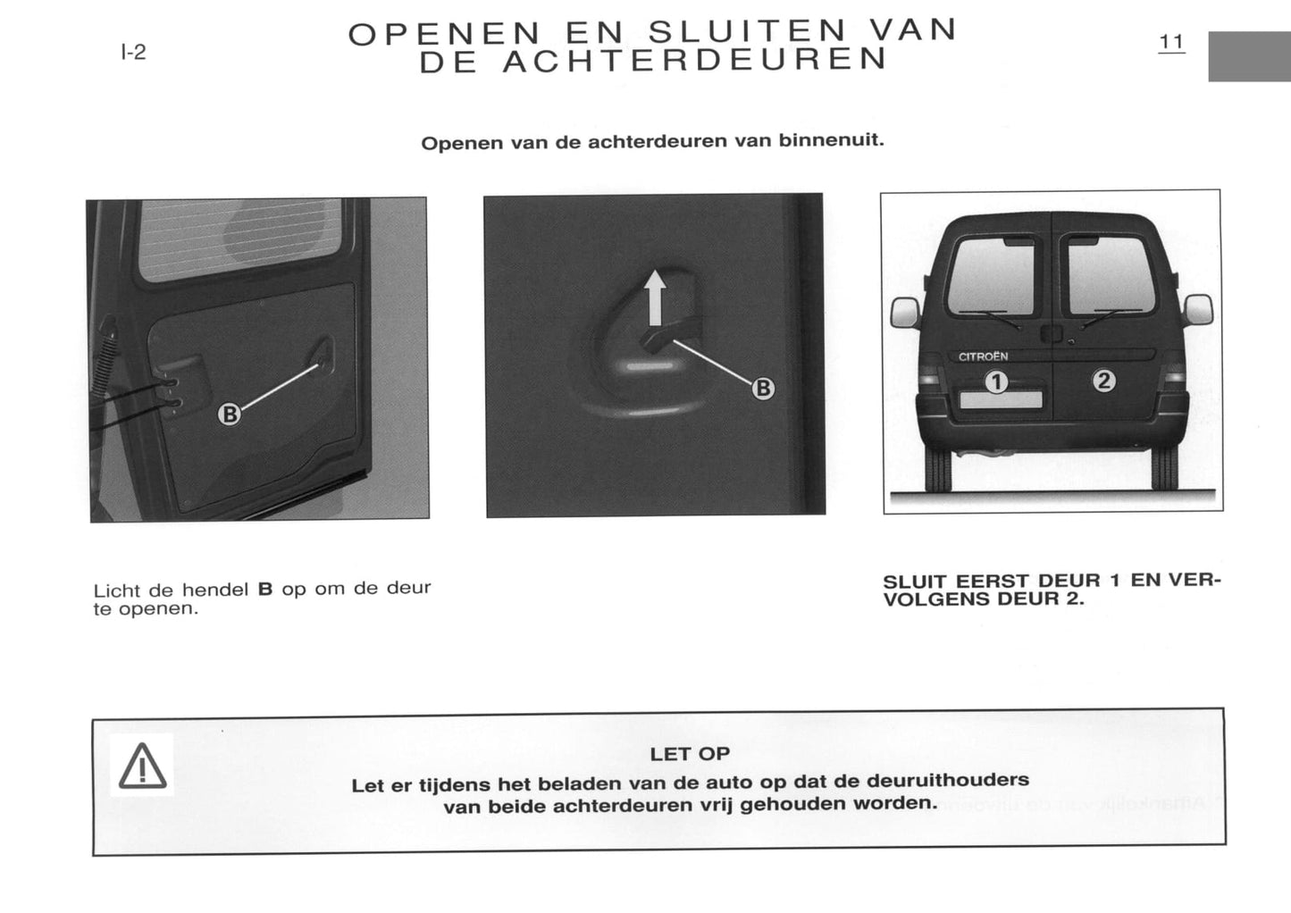 2000-2001 Citroën Berlingo Gebruikershandleiding | Nederlands