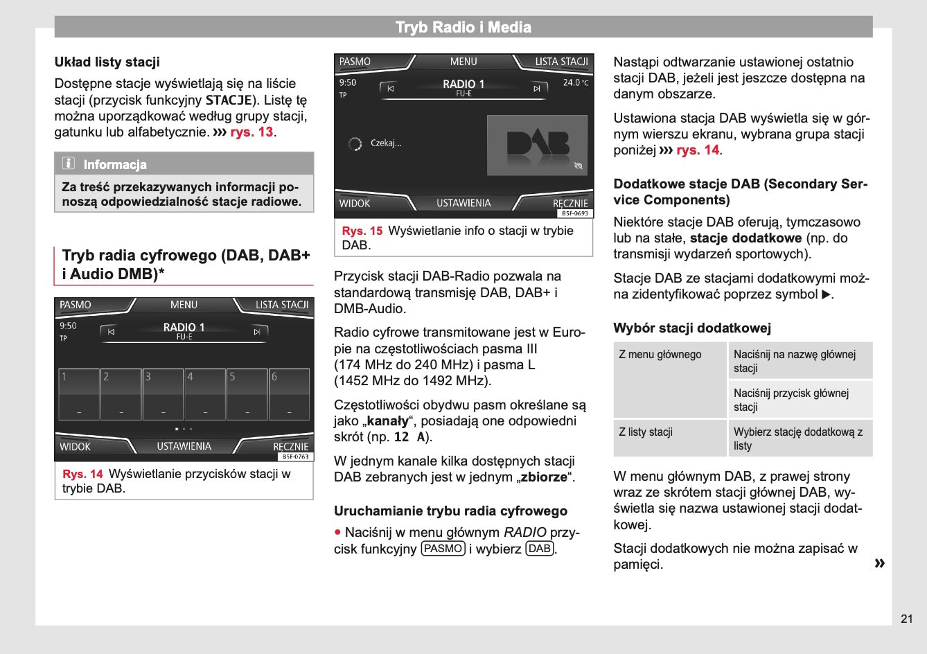 Seat Media System Plus, Navi System & Navi System Plus Instrukcja obsługi