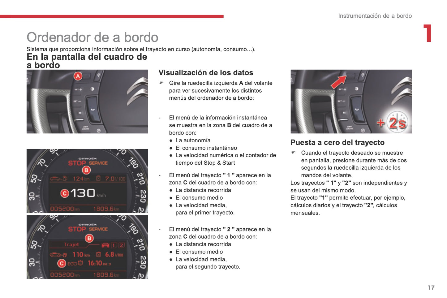 2016-2017 Citroën C5 Gebruikershandleiding | Spaans