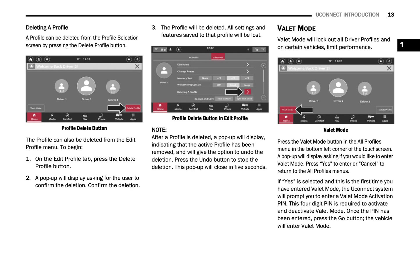 Uconnect Radio 10.1 Inch Display Infotainment manual