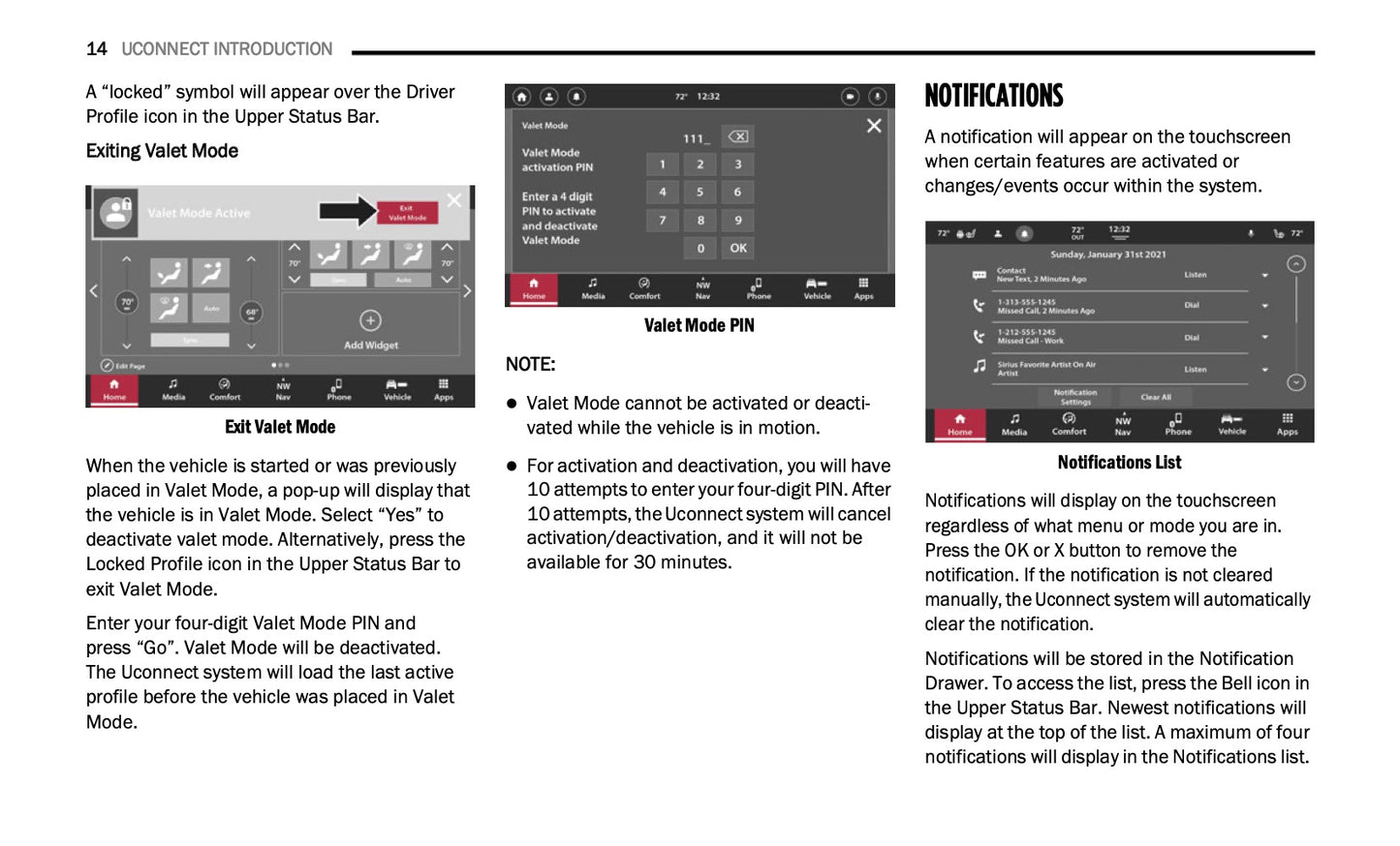 Uconnect Radio 10.1 Inch Display Infotainment manual