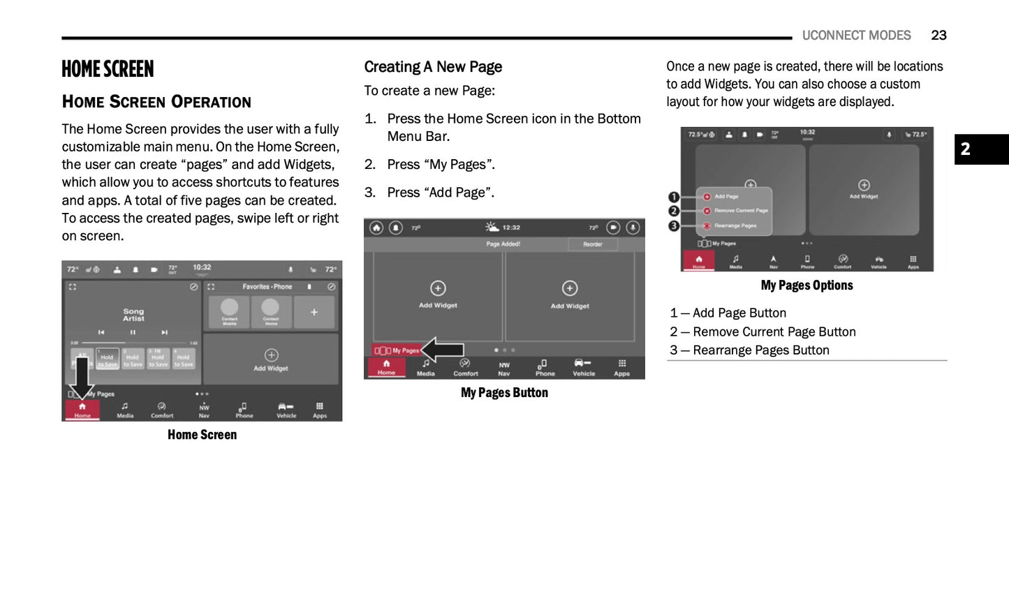 Uconnect Radio 10.1 Inch Display Infotainment manual