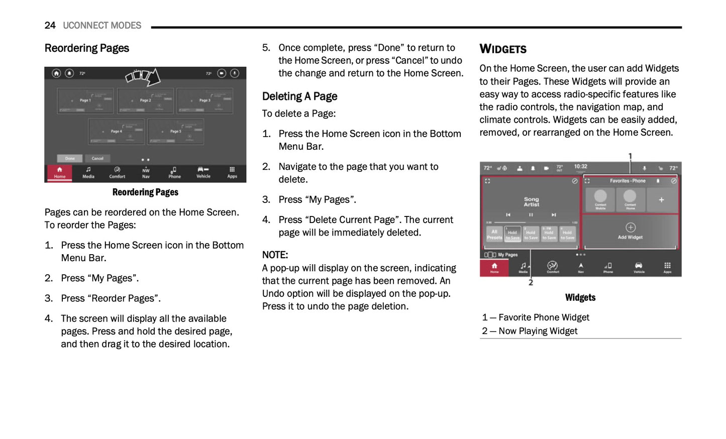 Uconnect Radio 10.1 Inch Display Infotainment manual