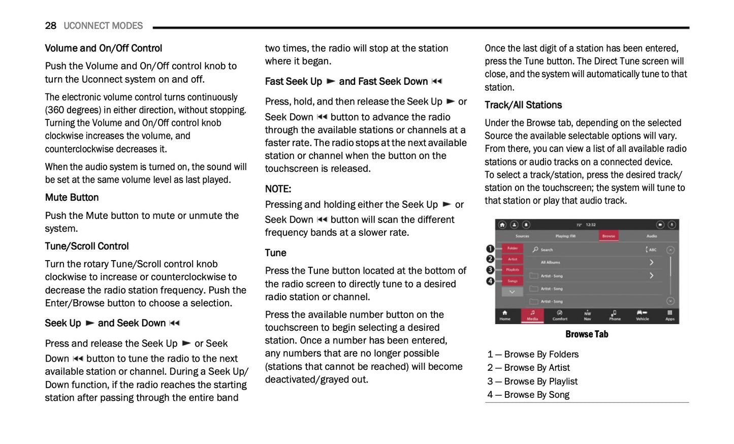 Uconnect Radio 10.1 Inch Display Infotainment manual