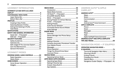 Uconnect Radio 10.1 Inch Display Infotainment manual