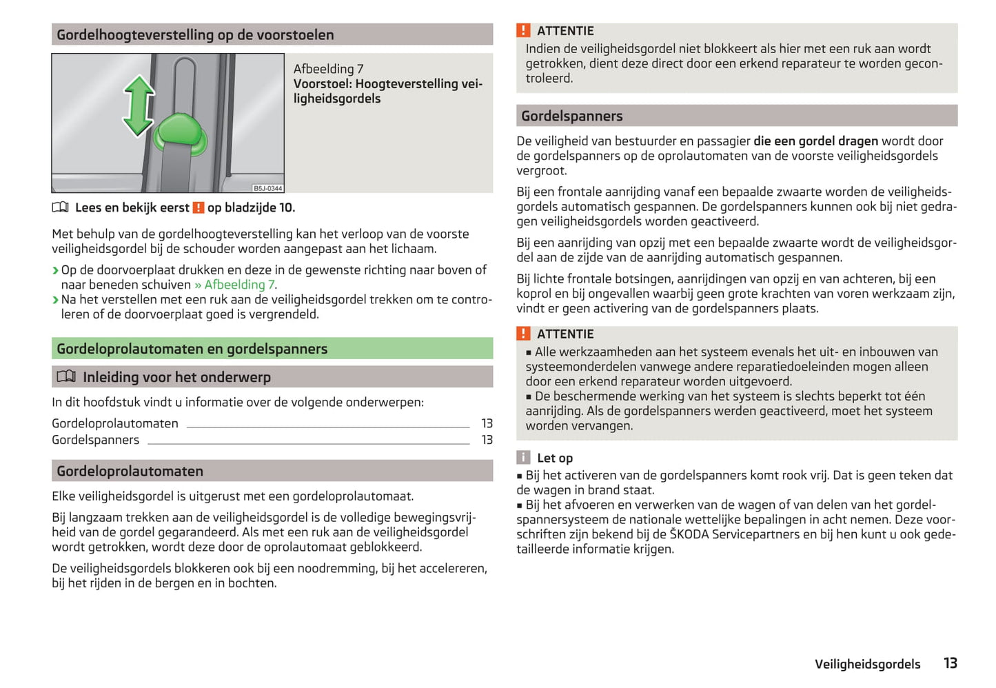 2014-2015 Skoda Fabia Owner's Manual | Dutch