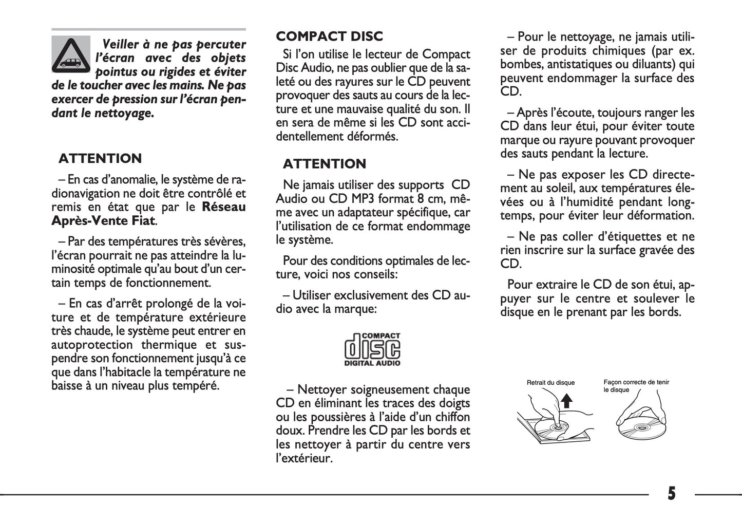 Fiat Ulysse Connect Nav+ Guide d'utilisation 2007 - 2010