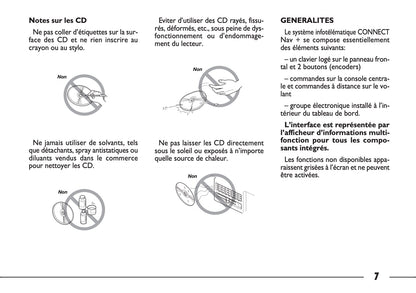 Fiat Ulysse Connect Nav+ Guide d'utilisation 2007 - 2010