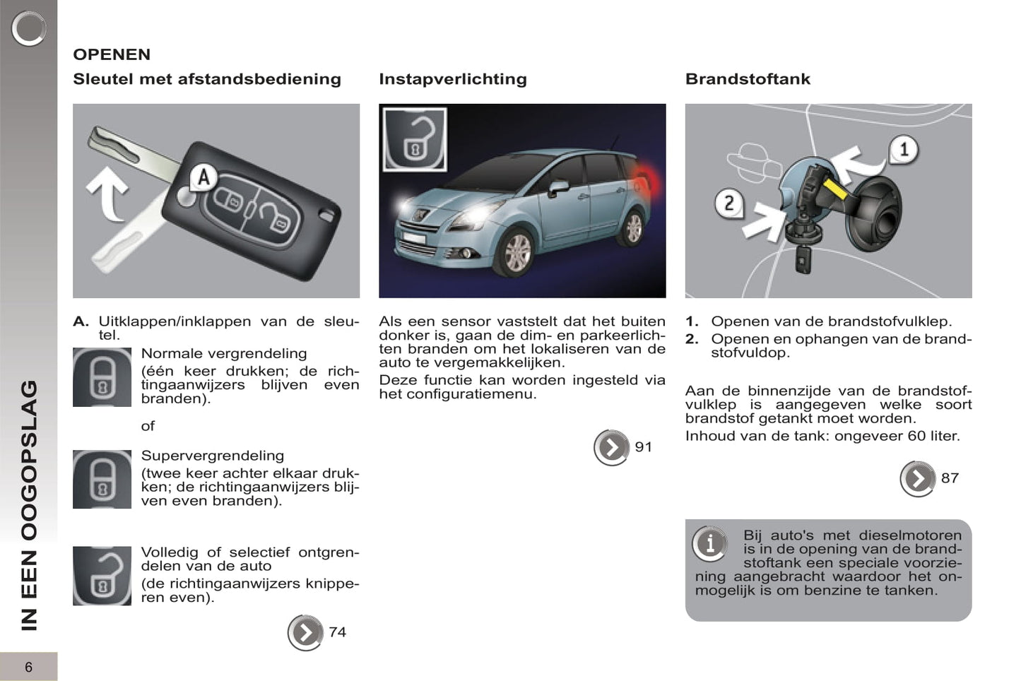 2012-2013 Peugeot 5008 Bedienungsanleitung | Niederländisch