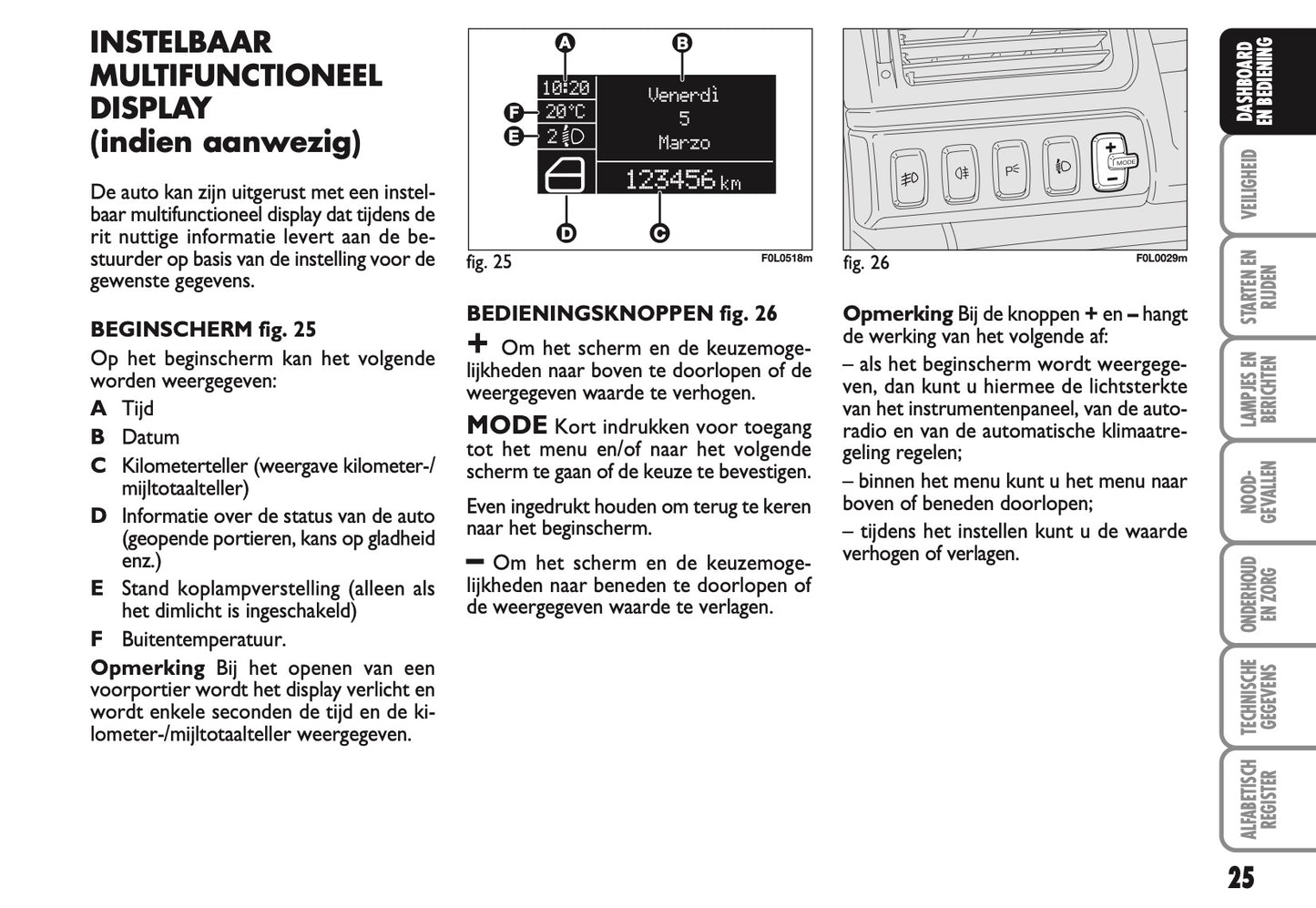 2007-2008 Fiat Croma Gebruikershandleiding | Nederlands