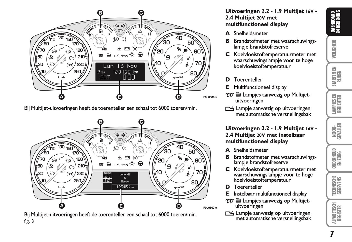 2007-2008 Fiat Croma Gebruikershandleiding | Nederlands