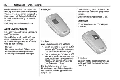 2016-2017 Opel Meriva Owner's Manual | German